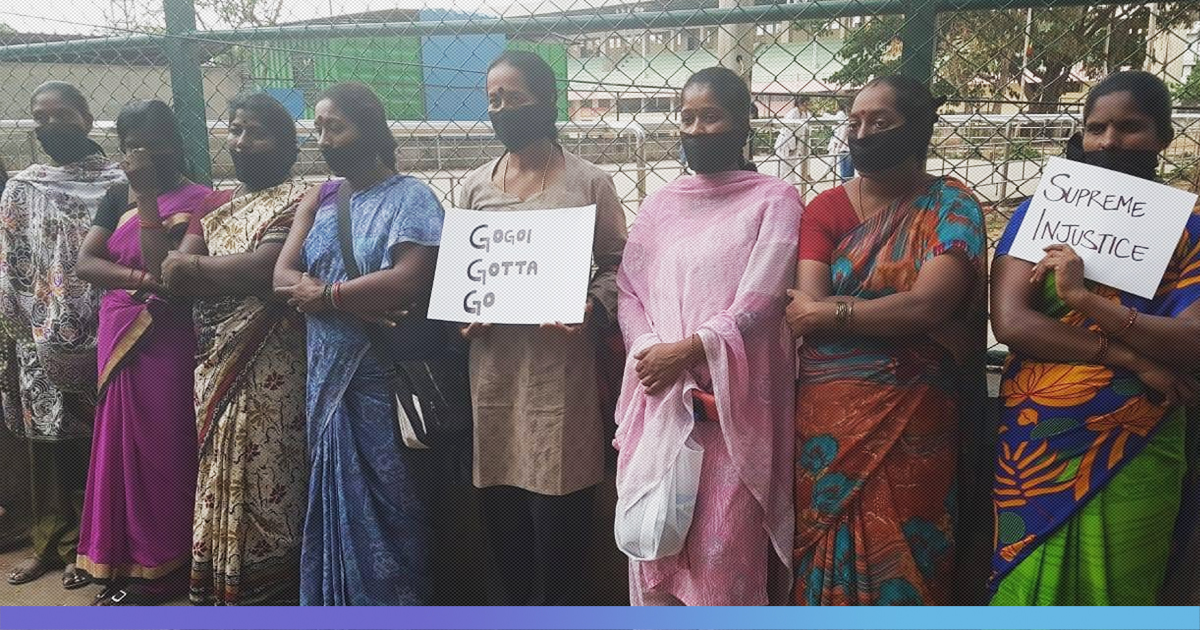 Woman Activists Stage Protest Against Clean Chit To CJI Gogoi On Sexual Harassment Charges