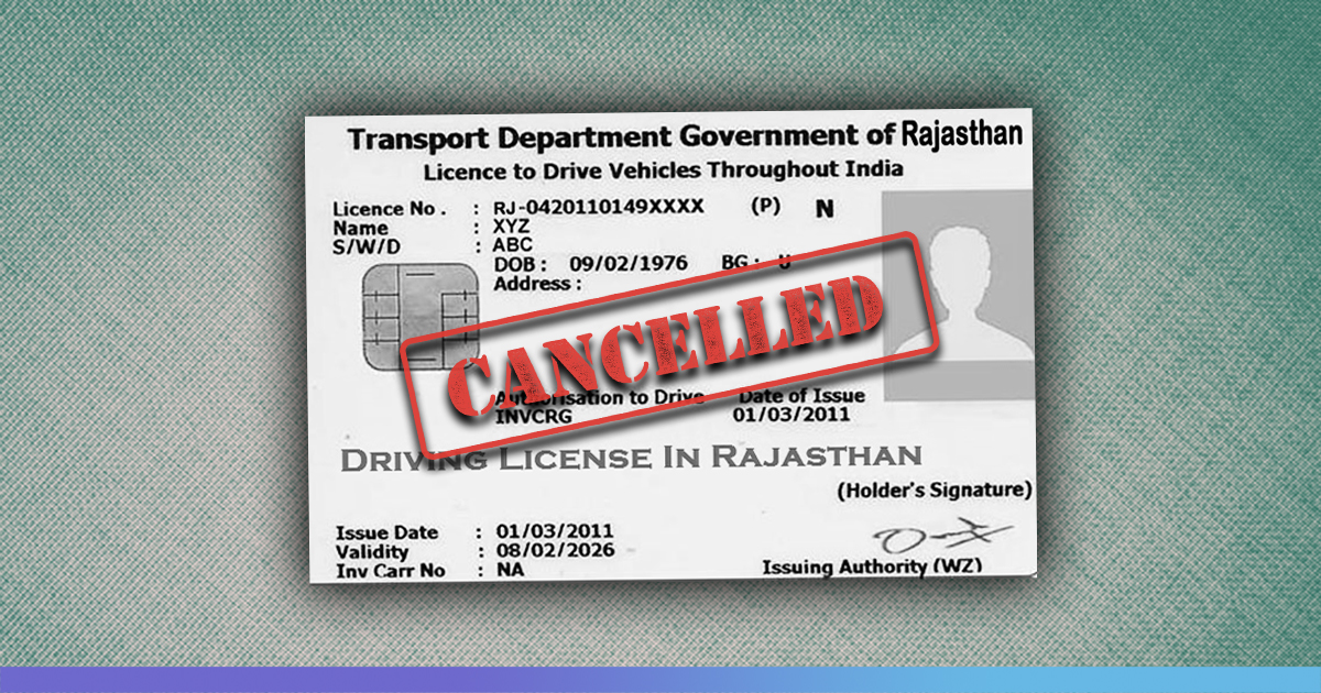 Rajasthan High Court Orders Cancellation Of Driving Licences Of Those Who Cant Read