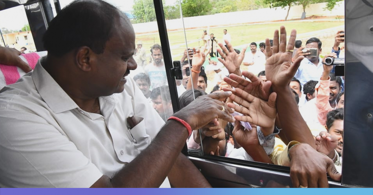 Karnataka CM H D Kumaraswamy Loses Cool, Threatens Protesters With Lathi-Charge