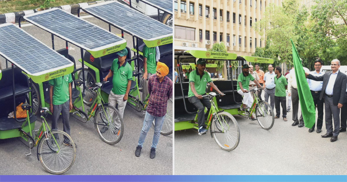 Solar Rickshaws Introduced At IIT-Delhi Campus; Will Reduce Workload Of The Rickshaw Pullers Substantially