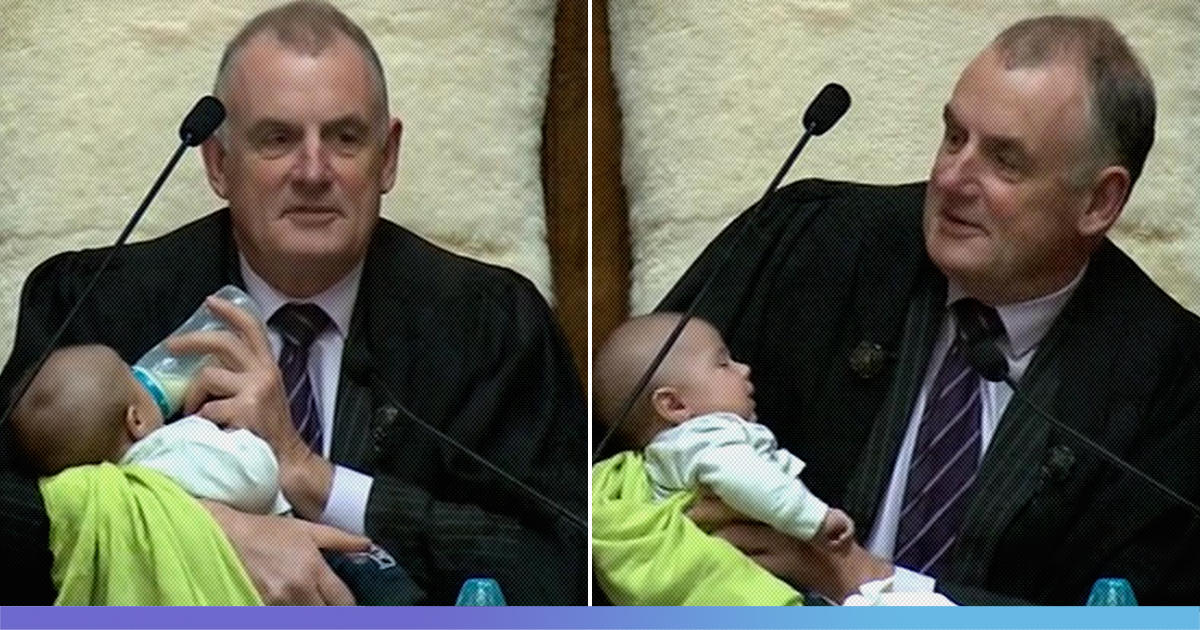 [Watch] New Zealand Speaker Feeds Milk To Lawmakers Baby During Debate