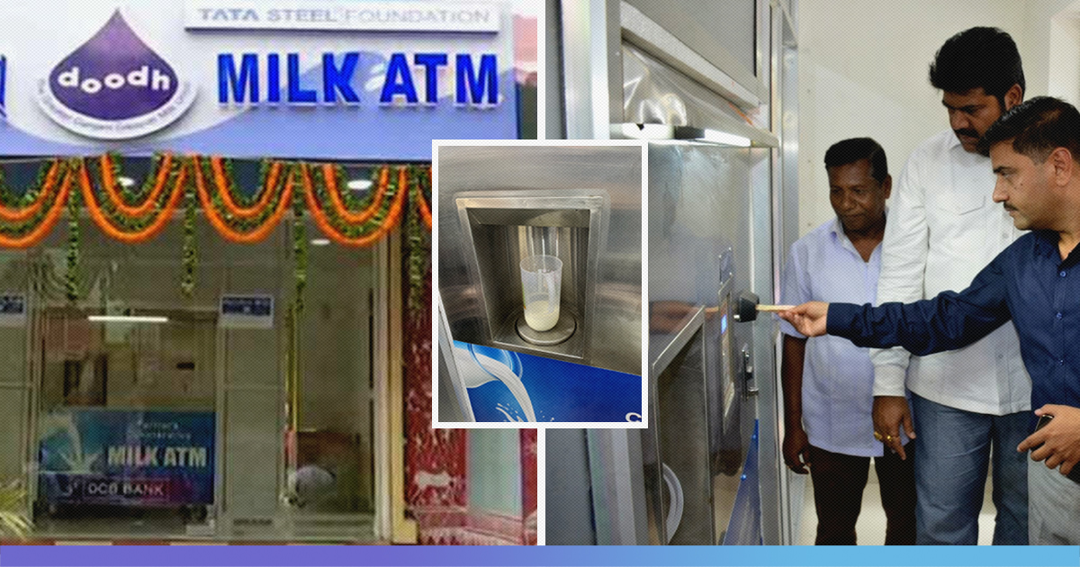 Odisha: To Get Rid Of Plastic Packets, Milk ATMs Installed For Public