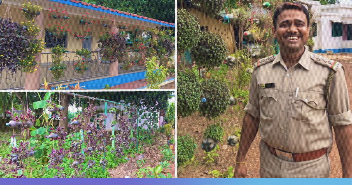 This Forest Officer Uses Plastic Bottles To Grow Flowers To Beautify Govt Office Premise