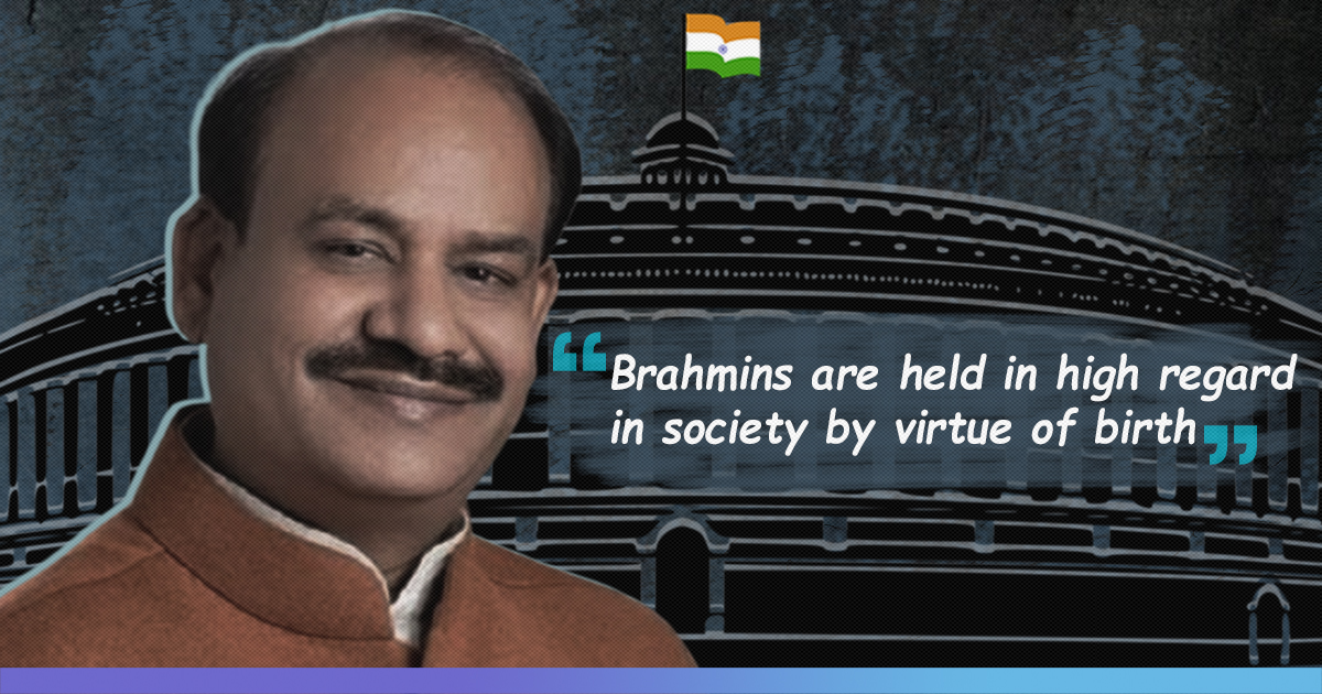 Brahmins Hold High Regard In Society By Virtue Of Birth: Lok Sabha Speaker Om Birla Receives Flak For Casteist Remarks