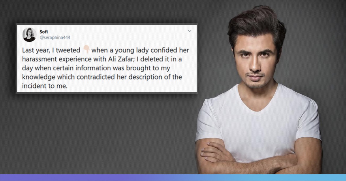 Woman Who Accused Actor Ali Zafar Of Harassment Apologises