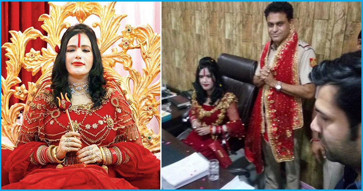 Delhi Police Gives Vip Treatment Offers Sho S Chair To Radhe Maa Who Is Accused Of Mental Harassment In A Dowry Case delhi police gives vip treatment