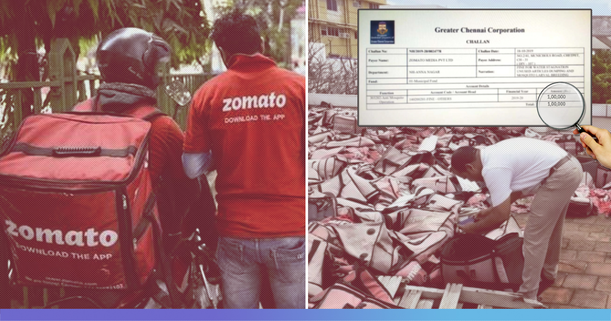 Zomato Slapped With Rs 1 Lakh Fine After Chennai Office Found To Be Breeding Ground For Mosquitoes