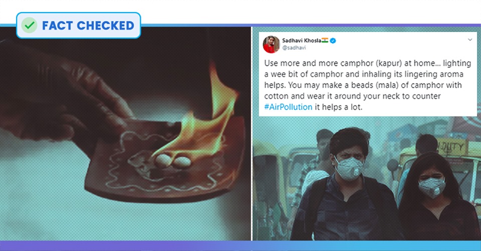 Fact Check: Does Burning Camphor (Kapoor) Help To Counter Air Pollution?