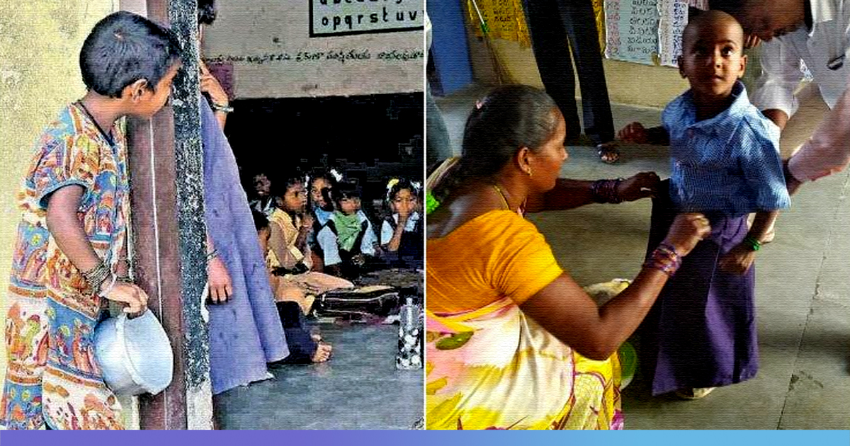 Viral Photo Of Girl Peeping Inside Classroom For Food, Gets Her Admission In Same School