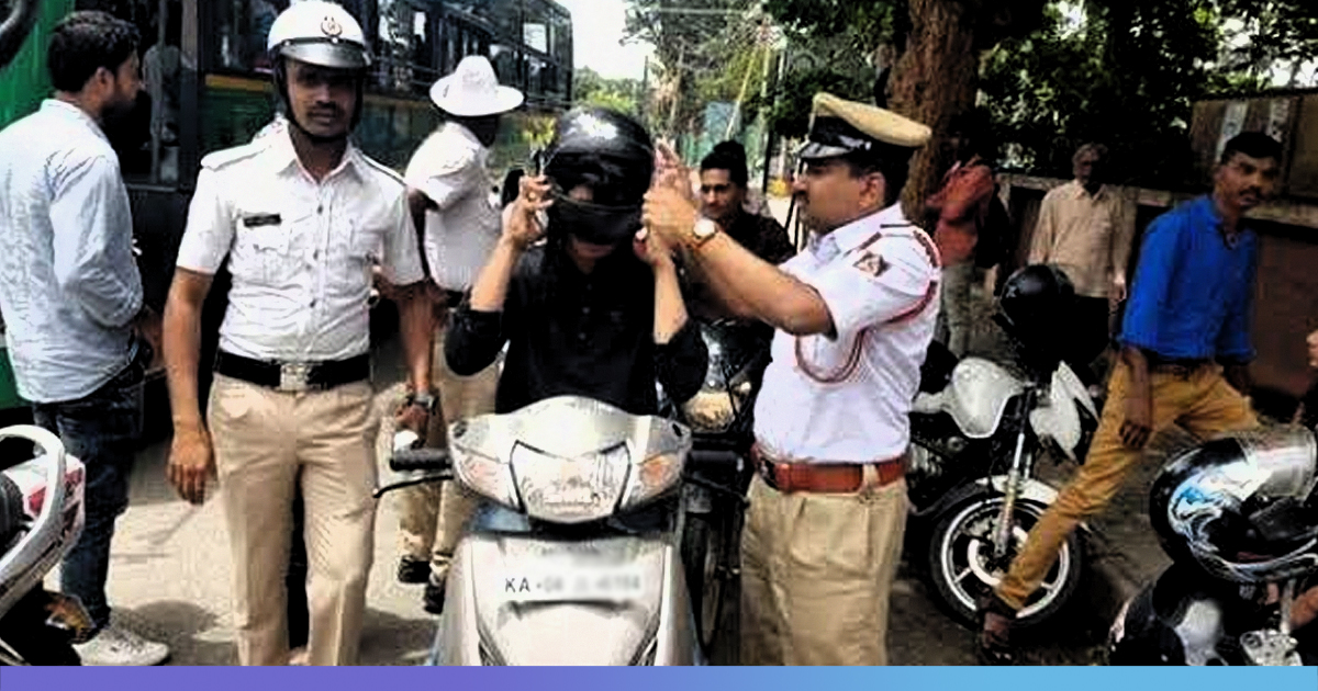 Bengaluru Police: Dont Pay Fine, Buy A Helmet And Take Your Vehicle Home