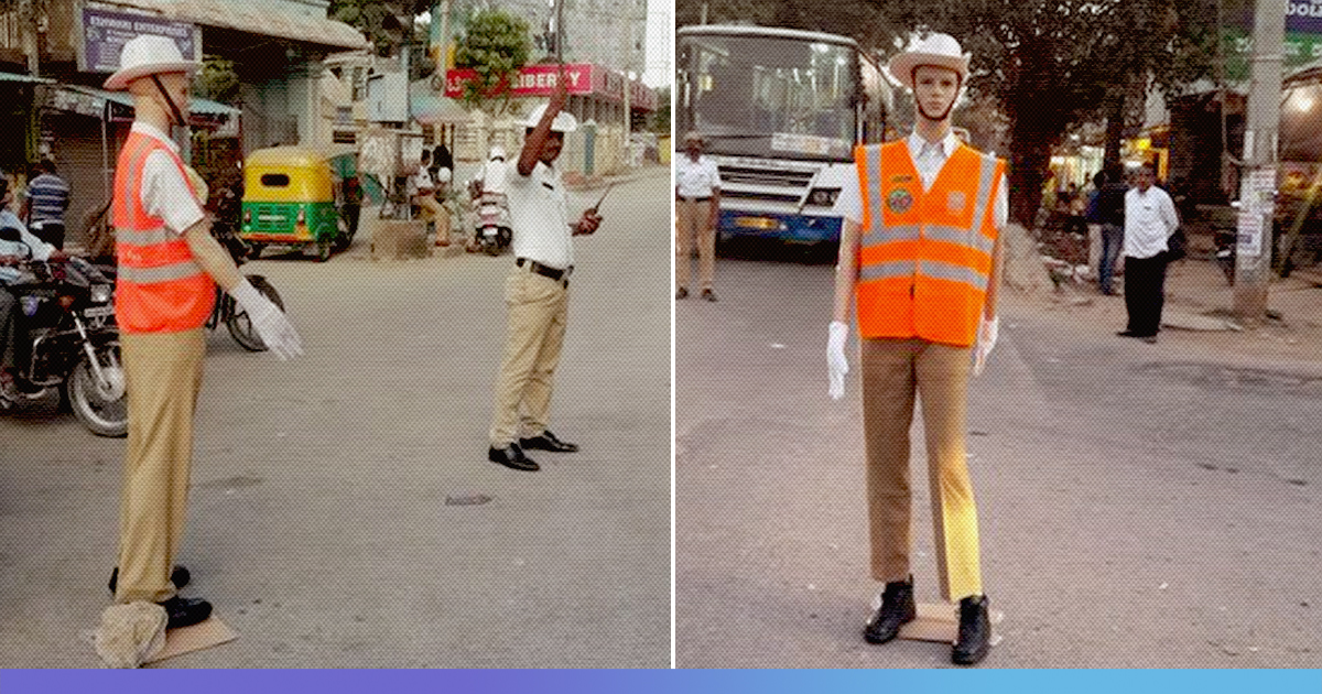 To Regulate Traffic Violations, Bengaluru Traffic Police Place Mannequins At Junctions