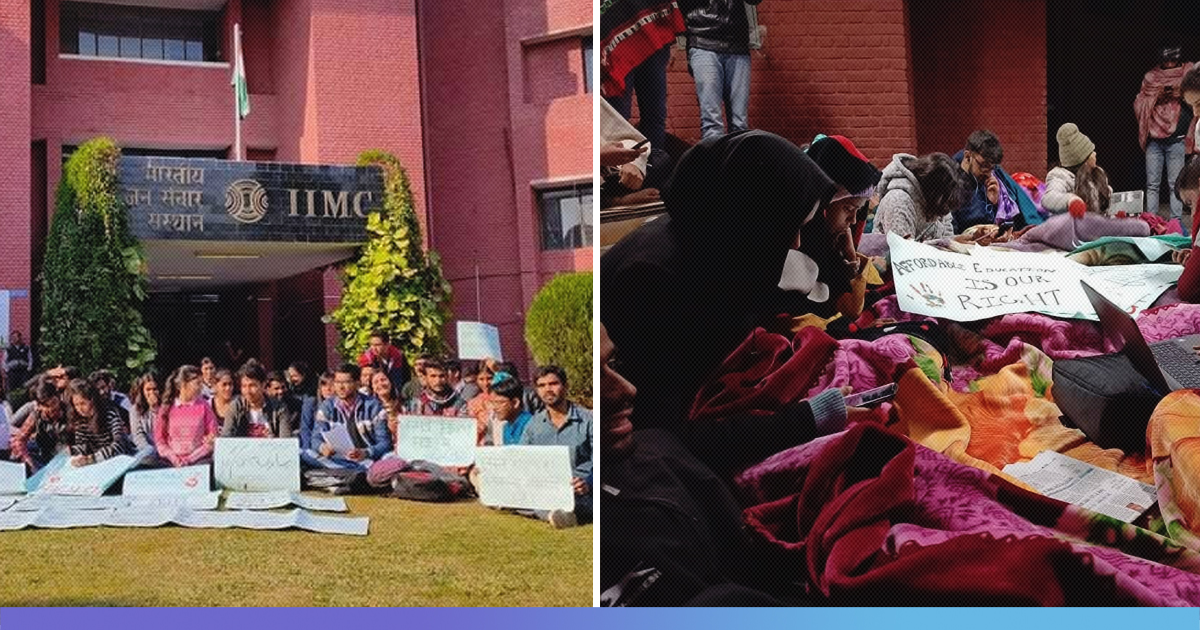 Education Not Just For Privileged: Now IIMC Students Protest Against Fee Hike