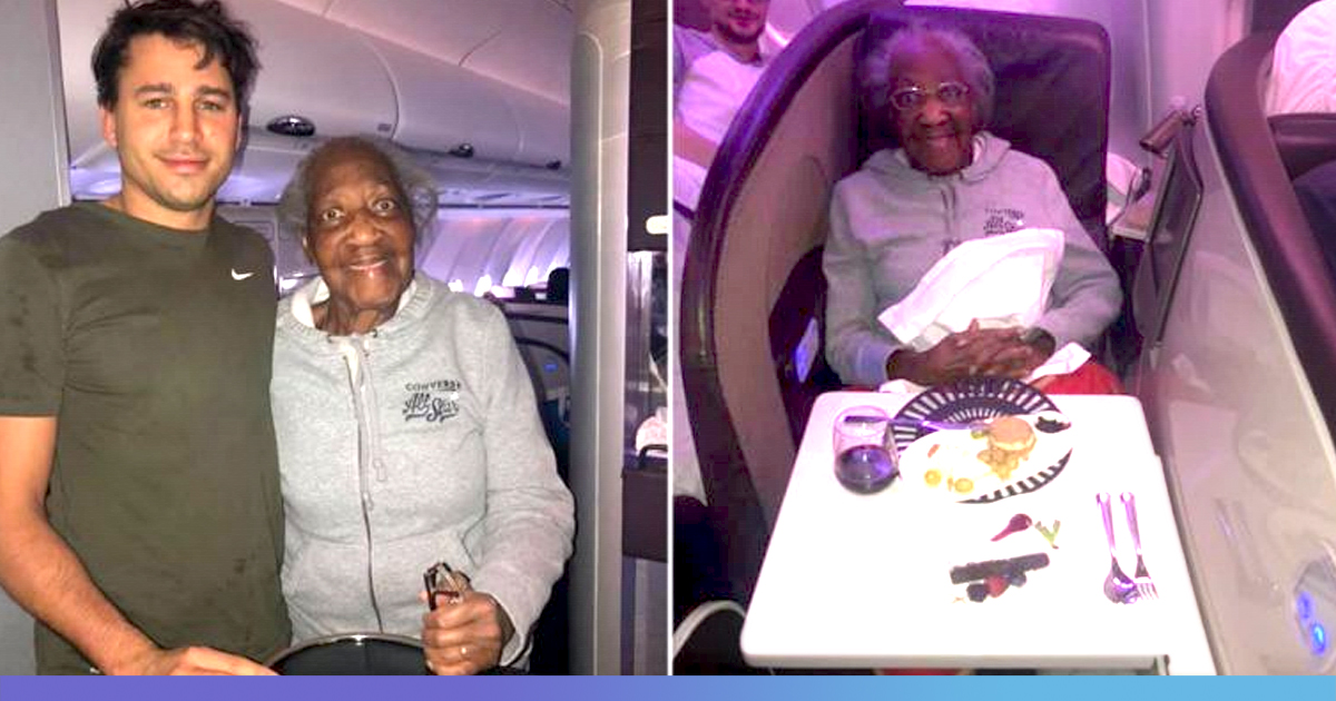 Virgin Atlantic Passenger Gives His First-Class Seat To Elderly Woman, Makes Her Dream Come True