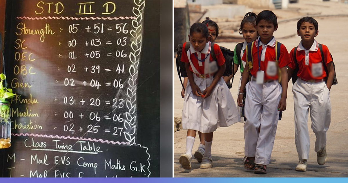 Kerala School Receives Backlash For Grouping Kids By Caste, Religion On Blackboard
