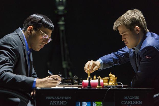 Viswanathan Anand beats world chess champion Magnus Carlsen
