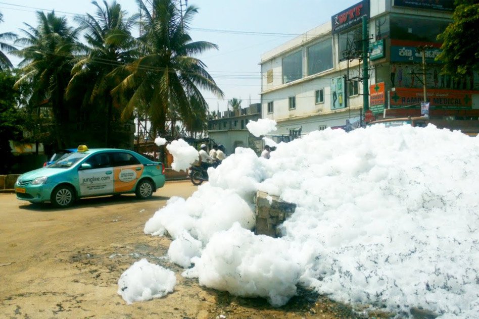 In Bangalore, Lakes Are Starting To Foam Thanks To Detergents Dumped In The Water
