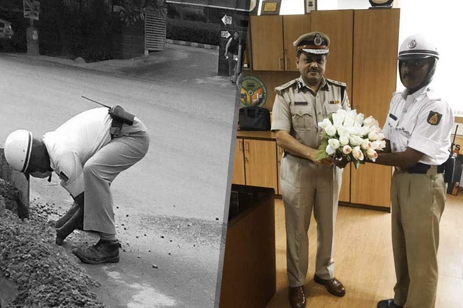 Bengaluru Police Awards the Traffic Cop After His Inspiring Story Got Widely Shared on Social Media