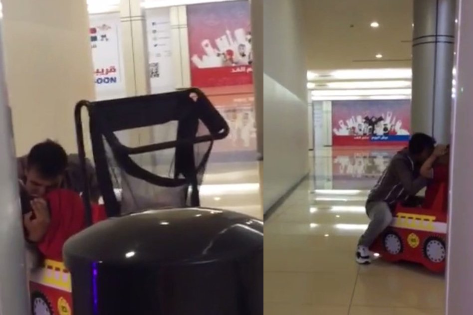 Parents Beware: Toy Car In-charge Forcibly Smooching A Boy Inside A Mall