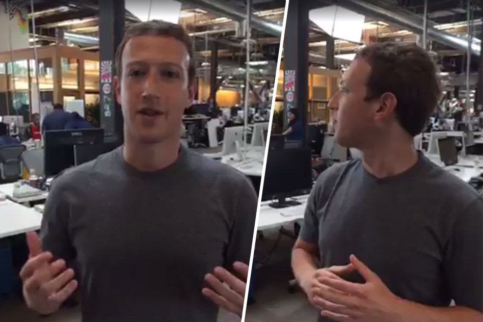 Zuckerberg Shares First Live Video From Facebook HQ, Checkout Marks Work Space