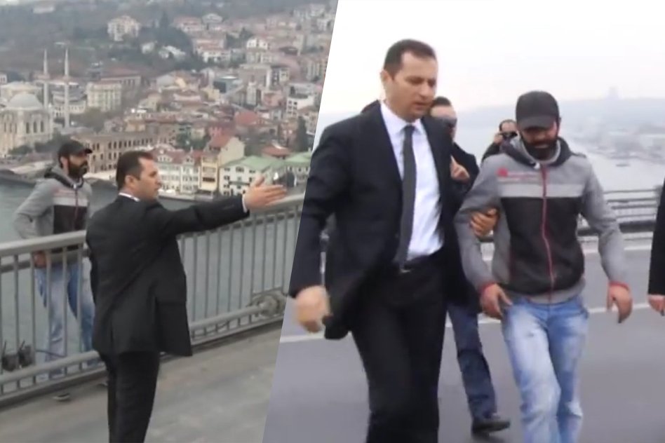 [Watch/Read] Turkish President, Recep Tayyip Erdogan Talked A Man Out Of Jumping Off A Bridge