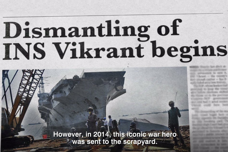 Video: Metal From Indias Most Iconic Naval Ship, INS Vikrant To Be Used For Bajajs New Bike