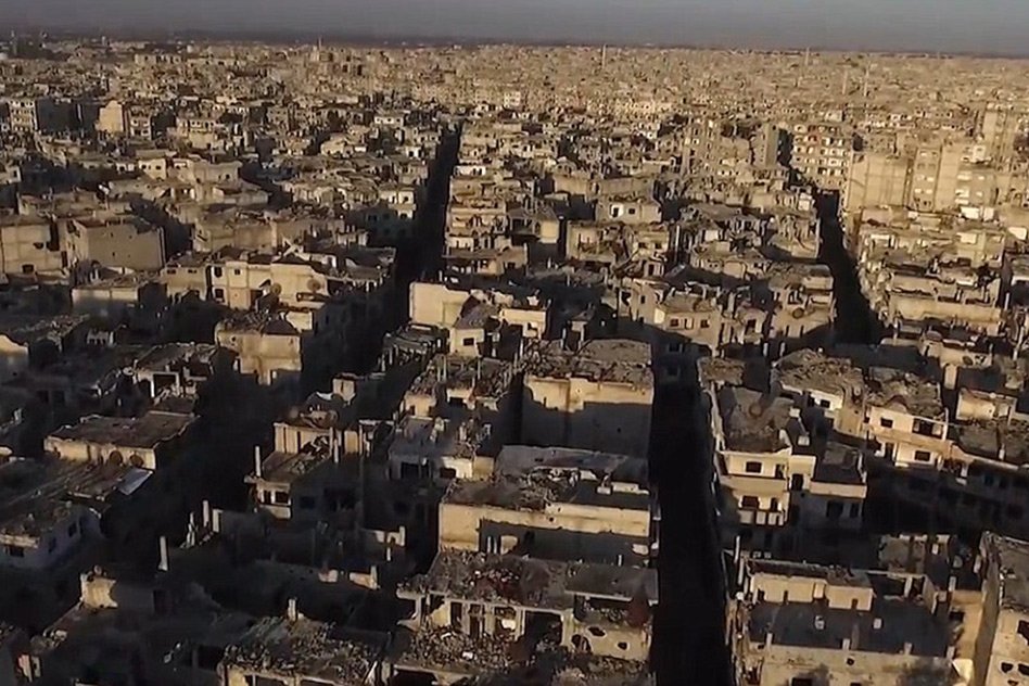 Watch: Startling Drone Footage Shows Scale Of Destruction In Homs, Syria