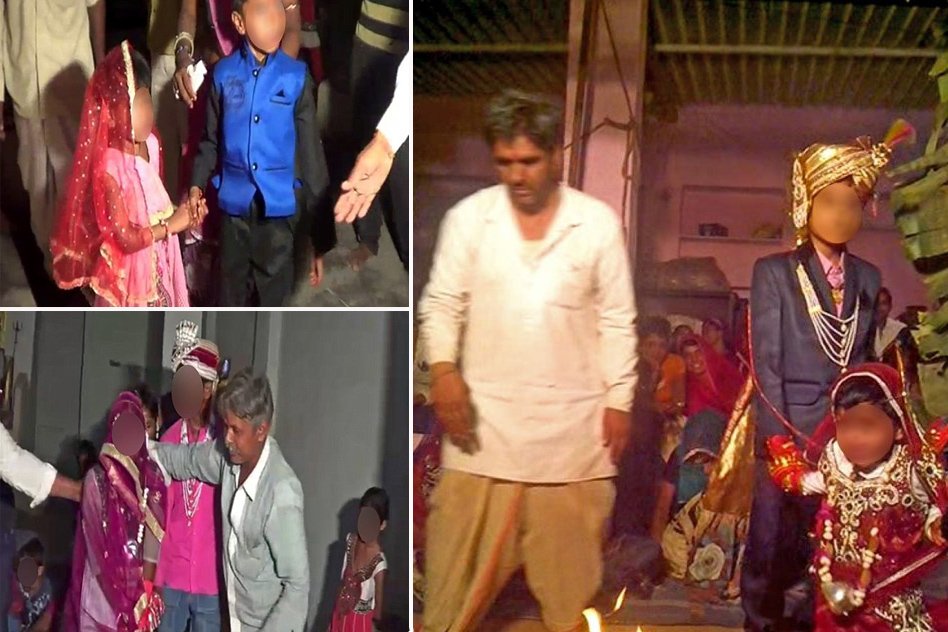 [Video]Rajasthan: Mass Child Marriage With Young Brides Crying As They Are Wed
