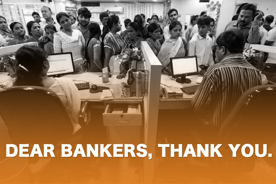 Lets Take A Moment To Thank And Understand How The Bankers Across The Country Are Working Tirelessly