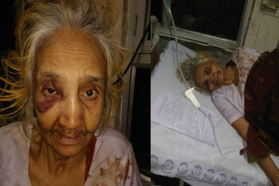 70-Year-Old Woman Brutally Beaten By Her Son; Forced To Take Back Her Complaint
