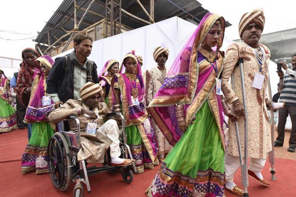 Mass Wedding Ceremony For Differently-Abled Couples Organised By Charitable Trust