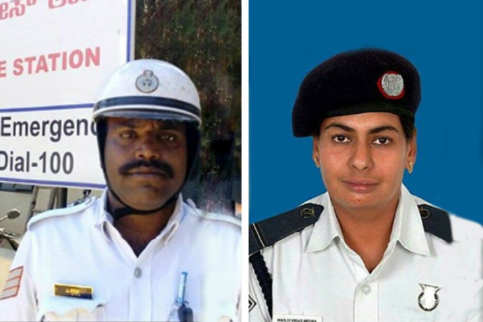 No Good Samaritans To Help, Two Traffic Officers Saved A Bengaluru Woman After She Met With An Accident