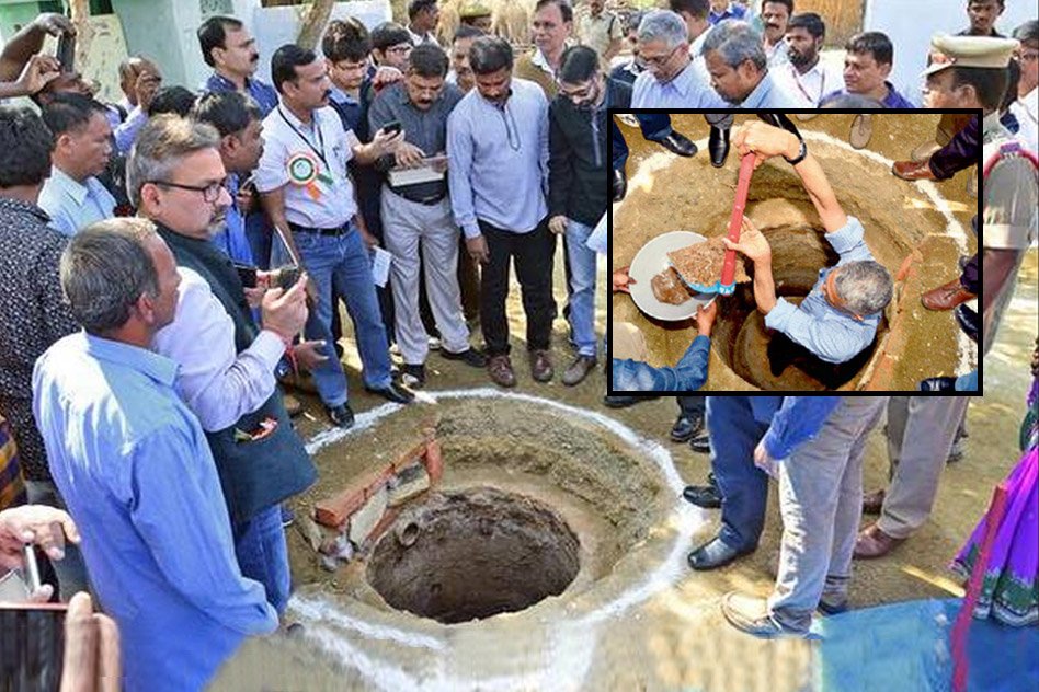 Bureaucrats Get Their Hands Dirty But In A Good Way: Dig Pits To Spread Awareness On Clean Sanitation
