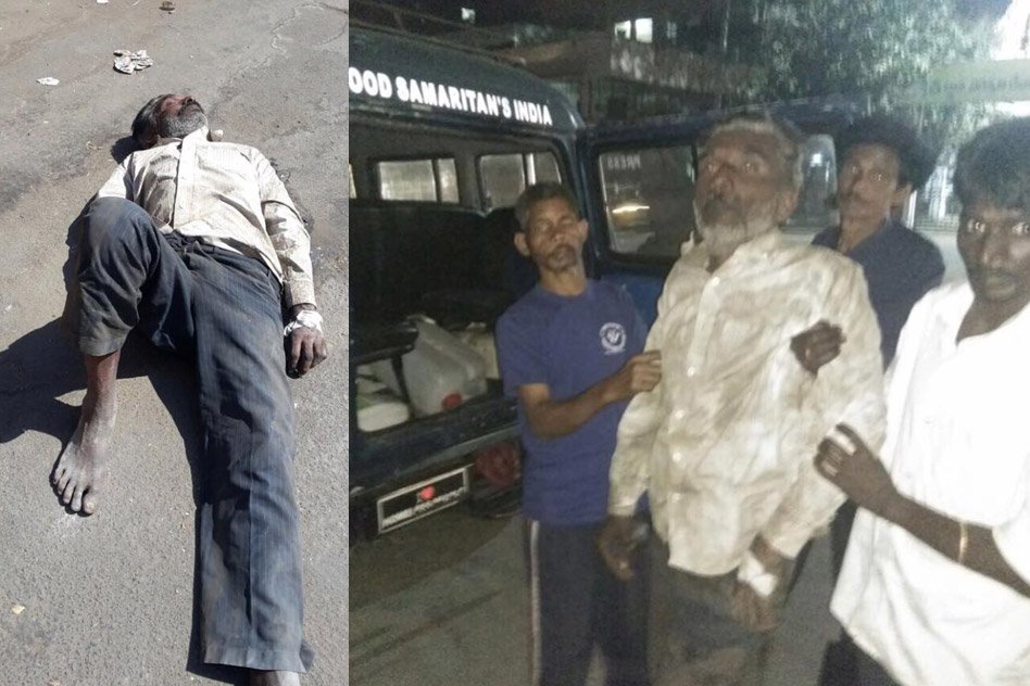 Good Samaritans Rescue Paralysed Elderly Man Dying On The Roadside In Secunderabad, Telangana
