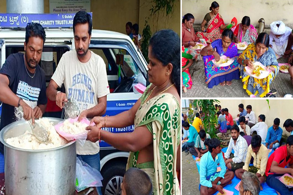 This 39-Yr-Old Karnataka Man Feeds 350 People Outside A Cancer Hospital Everyday For Free