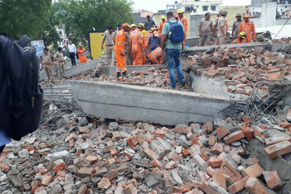 Ghaziabad: Again Another Illegal Under-Construction Building Collapses Killing 1 & Injuring 8