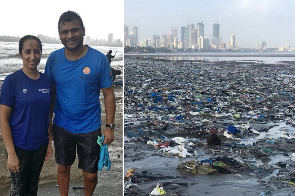 Meet The Mumbai Couple Who Have Cleared 650 Tonnes Of Plastic From Mahim Beach In 46 Weeks