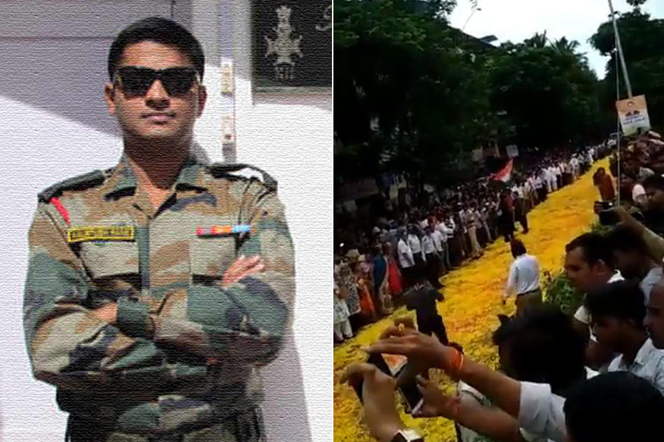 Mumbai: Echoes Of Vande Mataram & Petals Grace Last Journey Of Martyred Army Major