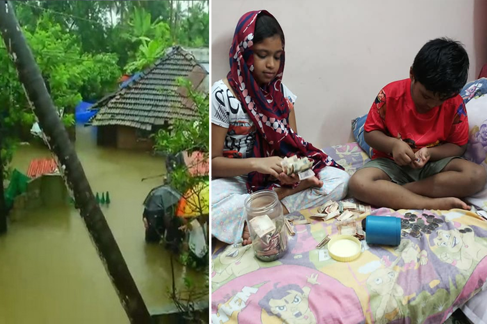 Two Kids Break Piggy Banks To Donate Entire Money For Kerala Relief Fund