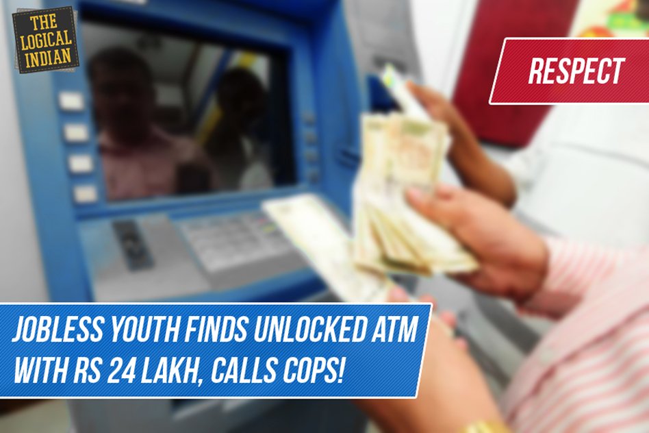 Jobless youth finds unlocked ATM, calls cops!
