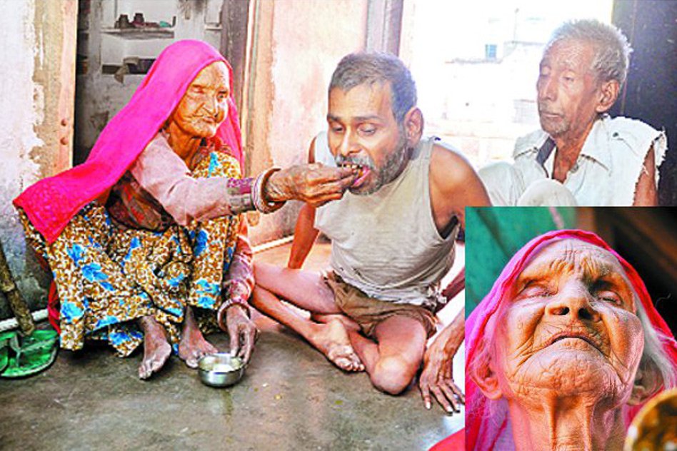 75 Year Old Mother Taking Care Of Her Differently Abled Son