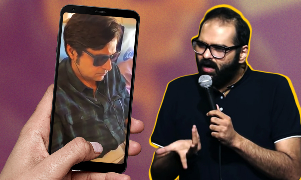 Comedian Kunal Kamra Confronts Republic TVs Arnab Goswami On A Flight, Video Goes Viral