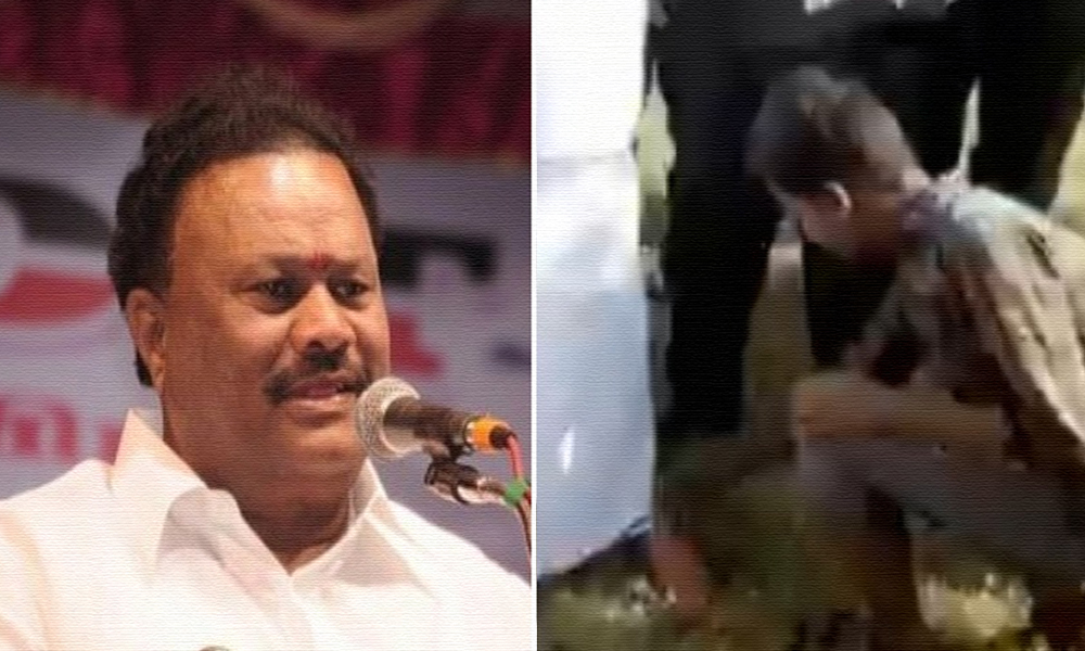 [Watch] TN Forest Minister Asks Tribal Boys To Remove His Footwear, Draws Outrage