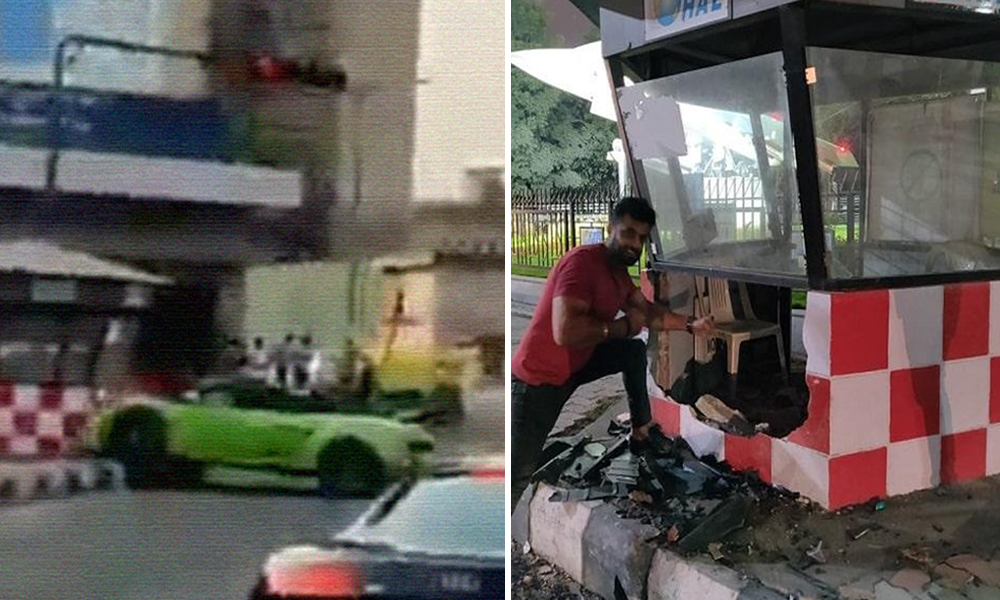 Bengaluru Businessman Rams Lamborghini Into Police Kiosk, Poses With A Smile At Accident Site Later