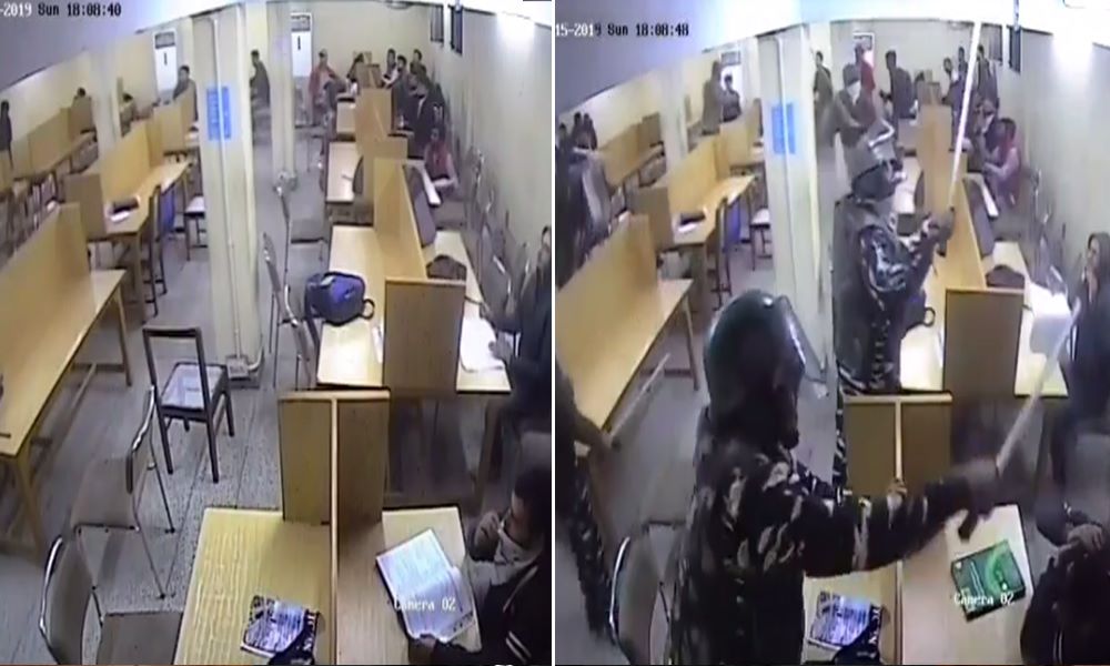 Jamia Violence: Fresh CCTV Footage Shows Delhi Police Thrashing Unarmed Students In University Library