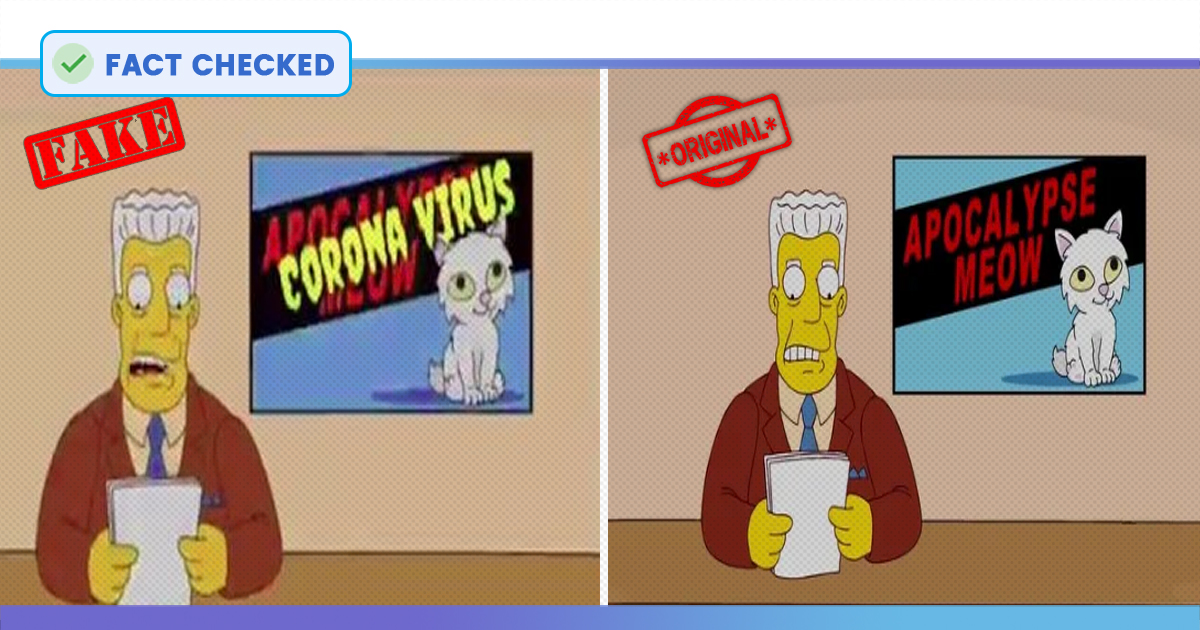 Fact Check: Did &#39;The Simpsons&#39; Writers Predict The Coronavirus Outbreak 27  Years Ago?