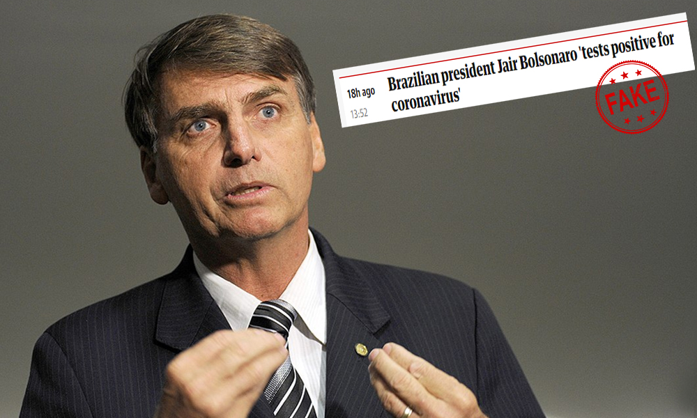Fact Check: No, Brazilian President Jair Bolsonaro Has Not Tested Positive For Coronavirus