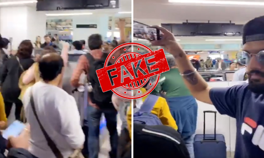 Fact Check: Viral Video Of Chaos And Agitated Passengers Complaining At Delhi Airport Is Old