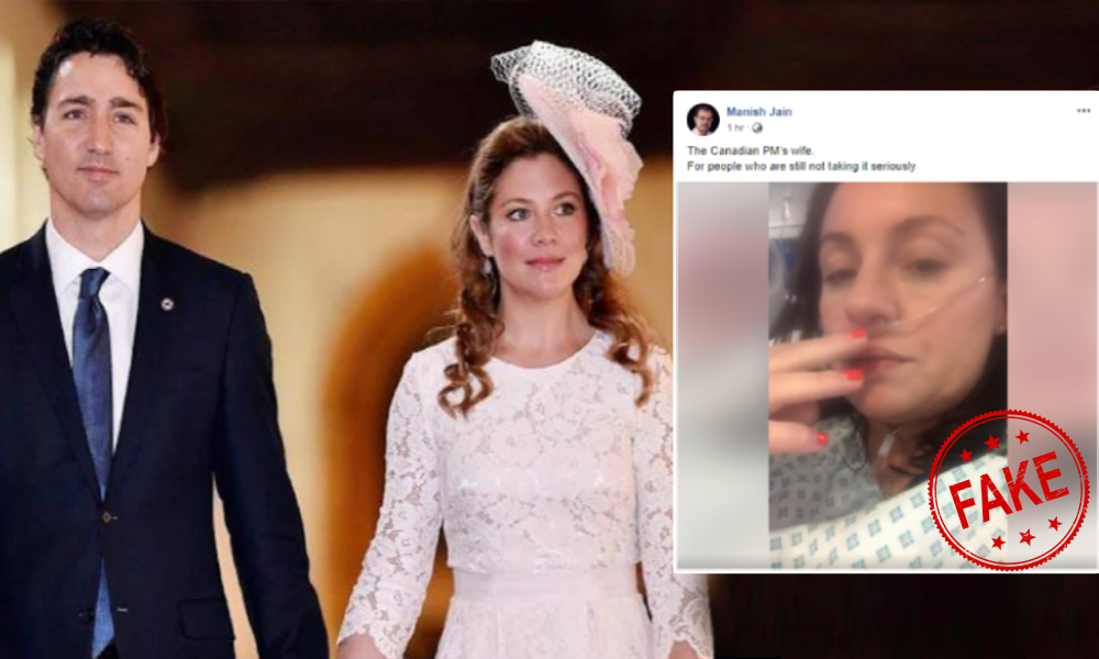 Fact check: No, Woman Talking About Coronavirus In Viral Video Is Not Sophie Trudeau, Wife Of Canadas PM