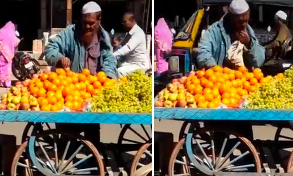 Fact-Check: Old Video Claiming Fruit Vendor Spitting To Spread Coronavirus Goes Viral