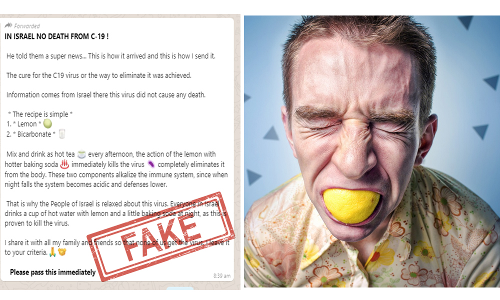 Fact Check: Viral WhatsApp Forward Claiming Lemon, Baking Soda Can Kill Coronavirus Is Fake